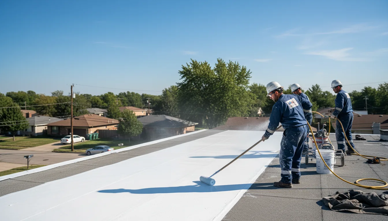 Commercial roof coating in Tipp City, OH near me